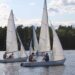 Sailboats at Camp O-AT-KA on Sebago Lake